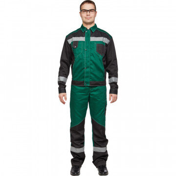 Спец.одежда летняя Костюм мужской л21-КПК зелен/черн. (р.60-62) 170-176 Спец.одежда летняя Костюм мужской л21-КПК зелен/черн. (р.60-62) 170-176