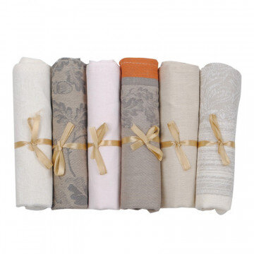 Набор полотенец лен Лаура мини 35х50, 6шт. Набор полотенец лен Лаура мини 35х50, 6шт.