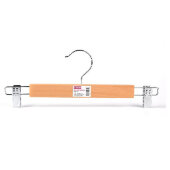 Вешалка-плечики Jas  Attache TS2010, плоская,с металл.клипсами,анис натур.