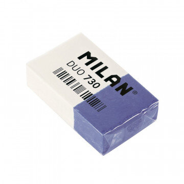 Ластик пластиковый Milan Nata Duo 730, комбинированный Ластик пластиковый Milan Nata Duo 730, комбинированный