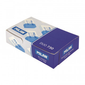 Ластик пластиковый Milan Nata Duo 730, комбинированный Ластик пластиковый Milan Nata Duo 730, комбинированный