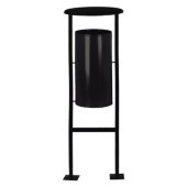 Урна д/улицы 24л металл, черная Титан N65 УК-1