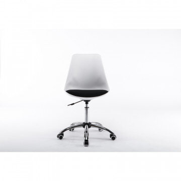 Кресло BN_Dt_Echair-212 PTW пласт.бел, ткань черная TW