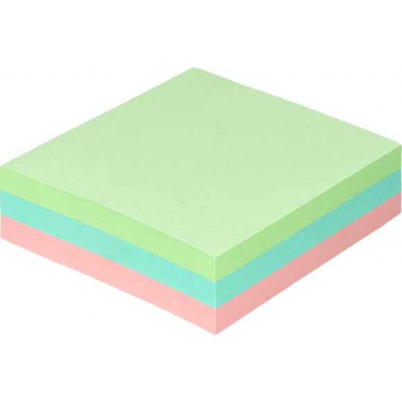 Блок-кубик Attache куб 76х76, пастель 3 цвета 300 л
