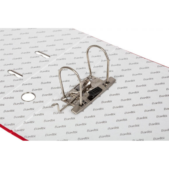 Папка-регистратор BANTEX ECONOMYPLUS,1446-09,80мм,красн,ПБП1,карм.ко,мет.уг