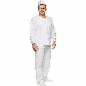 Спец.халат Костюм Пекаря универсальный/у05-КБР дл.рук. (р.44-46) р.158-164