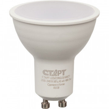 Лампа светодиодная Старт 6W GU10 2700k тепл.бел. спот Лампа светодиодная Старт 6W GU10 2700k тепл.бел. спот
