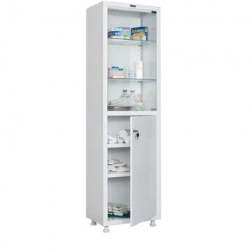 Метал.Мебель HILFE МД 1 1657/SG шкаф мед,стек,2дв.570*320*1716