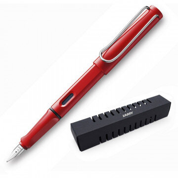 Ручка перьевая LAMY 016 safari, Красный, F, 4000181 Ручка перьевая LAMY 016 safari, Красный, F, 4000181