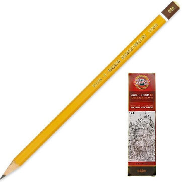 Карандаш чернографитный KOH-I-NOOR 1500/3H б/ласт, Чехия Карандаш чернографитный KOH-I-NOOR 1500/3H б/ласт, Чехия