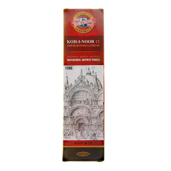 Карандаш чернографитный KOH-I-NOOR 1500/3H б/ласт, Чехия Карандаш чернографитный KOH-I-NOOR 1500/3H б/ласт, Чехия