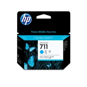 Картридж струйный HP 711 CZ134A гол. для DgnJ T120/520 (3шт/уп)