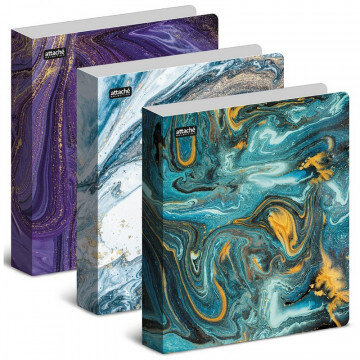 Папка  на 2-х кольцах Attache Selection, Fluid, синяя