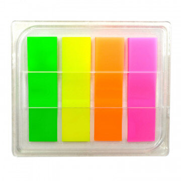 Клейкие закладки пласт. 4цв.по 20л. 12ммх45 Attache диспенсер Клейкие закладки пласт. 4цв.по 20л. 12ммх45 Attache диспенсер