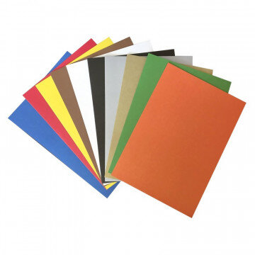 Картон цветной №1School 10л.10цв.А4 немелов(золото+сереб) Отличник