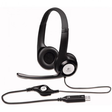 Гарнитура Logitech Headset H390 USB черн. (981-000406)