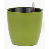 Горшок цветочный с автополивом КОМФОРТ 3,5л оливковый ПИ-25-6ТХ