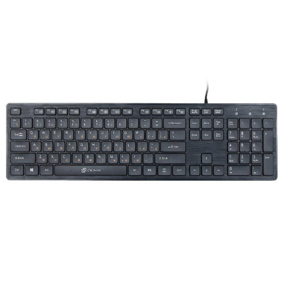 Клавиатура Oklick 520M2U черный/черный USB slim Multimedia Клавиатура Oklick 520M2U черный/черный USB slim Multimedia