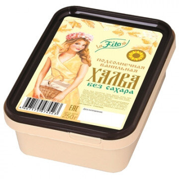 Халва LaFiTOre подсолнечная ванильная на фруктозе, 250г