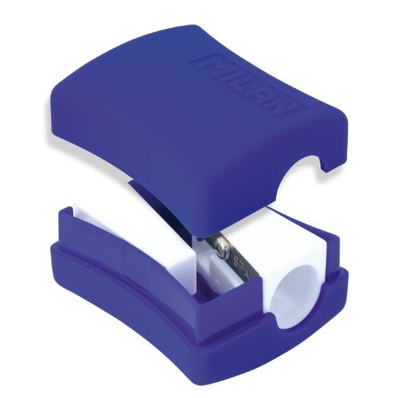 Точилка Milan Double  с контейнером, 2 отверстия, пластик, цв. в ассорт.