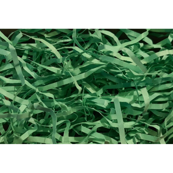 Наполнитель бумажный зеленый (медиум) пл80гр офсет упаковк 100гр БН-100з