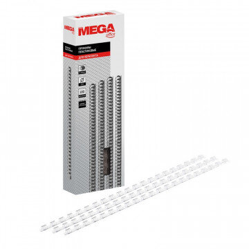 Пружины для переплета пластиковые Promega office 6мм прозр. 100шт/уп.