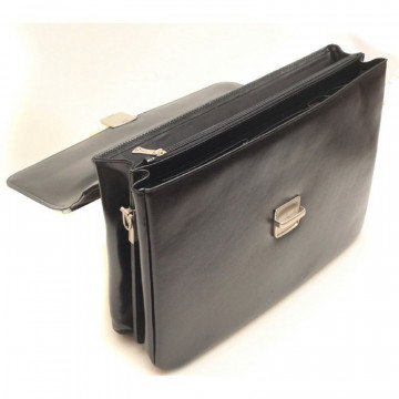 Портфель мягкий Grand натуральная кожа черный 01-015-0713