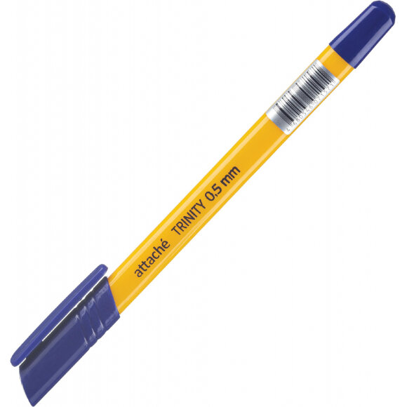 Ручка шариковая Attache Economy Trinity неавт..оранж.корпус. синяя. 0.5мм Ручка шариковая Attache Economy Trinity неавт..оранж.корпус. синяя. 0.5мм