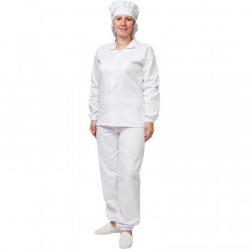 Куртка для пищевого производства жен. у17-КУ (р.44-46) р.158-164