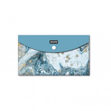 Папка конверт на кнопке travel Attache Selection Fluid, 6шт/уп, в асс