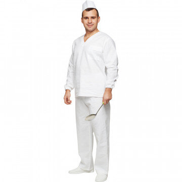 Спец.халат Костюм Пекаря универсальный/у05-КБР дл.рук. (р.56-58) р.182-188