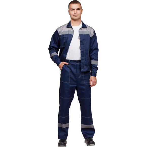 Спец.одежда летняя Костюм муж. л20-КБР синий/сер (р.52-54) 158-164