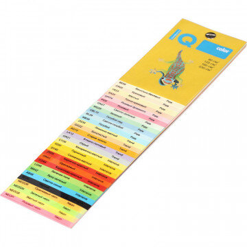 Бумага цветная IQ COLOR (А4,160г,CO44-кораллово-красный) пачка 250л.