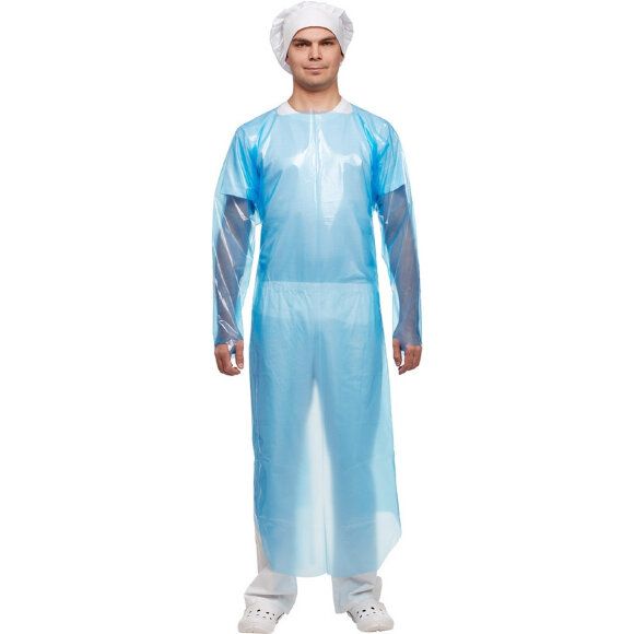 Фартук многораз HACCPER Evatex EVA синий с рукавам 0,1мм, 12шт/уп (332000) Фартук многораз HACCPER Evatex EVA синий с рукавам 0,1мм, 12шт/уп (332000)