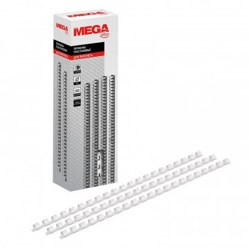 Пружины для переплета пластиковые Promega office 8мм белые 100шт/уп.