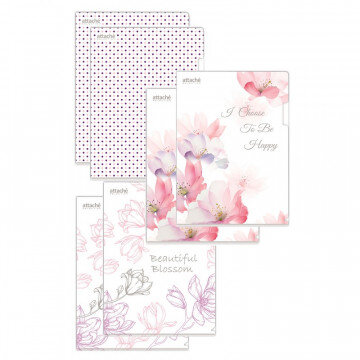 Папка уголок А4, 180мкм,   Flower Dreams  ассорти, 6 шт.уп