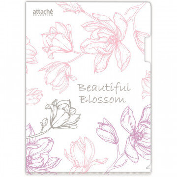 Папка уголок А4, 180мкм,   Flower Dreams  ассорти, 6 шт.уп