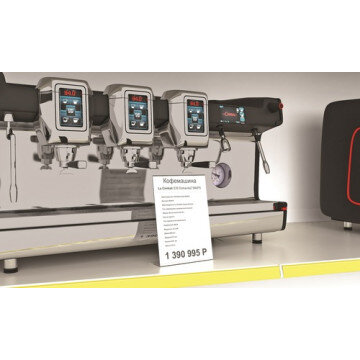 Ценникодержатель настольный из акрила вертикальная L-образная ACR-PRICERA5