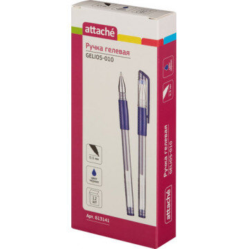 Ручка гелевая Attache Gelios-010 синий стерж, 0,5мм Ручка гелевая Attache Gelios-010 синий стерж, 0,5мм