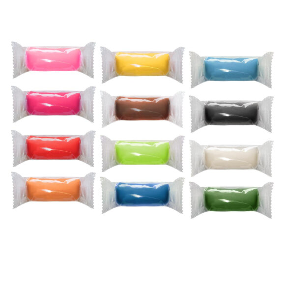 Тесто для лепки с формочками 12 цветов Машинки, 30С 1900-08