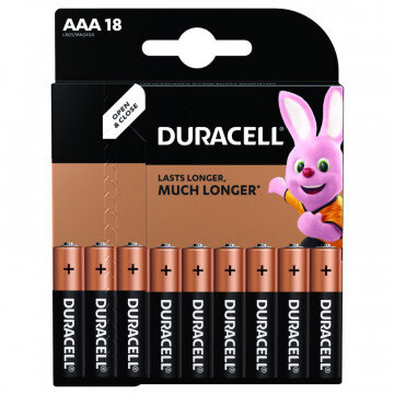 Батарейки DURACELL BASIC ААA/LR03-18BL