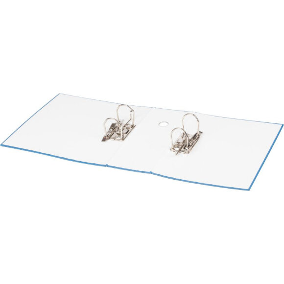 Папка-регистратор с ароч.мех. PVC без мет/уг 125мм синий,ПБП1,карм.кор