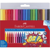 Фломастеры Faber-Castell Grip, 20цв., трехгр, 155320