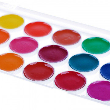 Краски акварельные Луч Zoo 16 цв  пласт упак б/кисти,  29С 1693-08