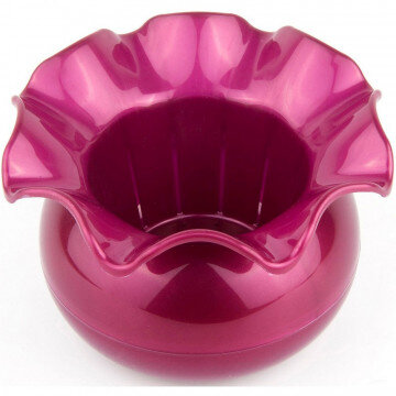 Горшок цветочный для фиалок АЛЕНЬКИЙ ЦВЕТОЧЕК красный перламутр ПИ-20-2ТХ