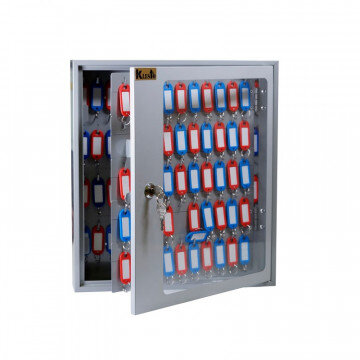 Шкаф для ключей Klesto SKB-102 на 102 ключа, серый, металл/стекло