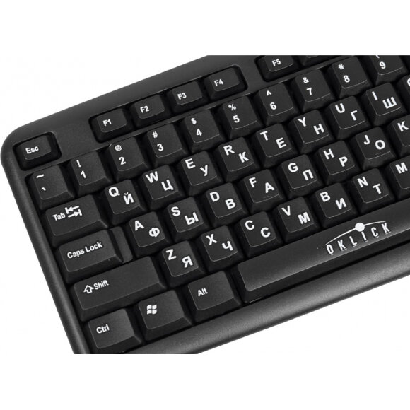 Клавиатура Oklick 180M USB черная