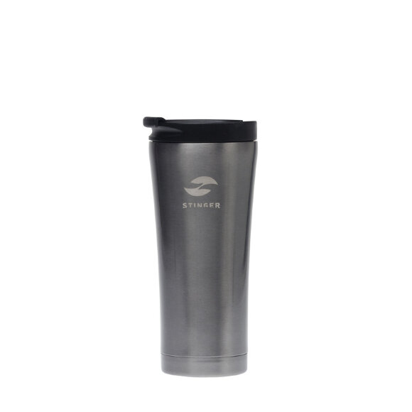 Термокружка Stinger,0,45 л,сталь/пластик/черн глянц,6,6х20см HY-VF143 Black Термокружка Stinger,0,45 л,сталь/пластик/черн глянц,6,6х20см HY-VF143 Black