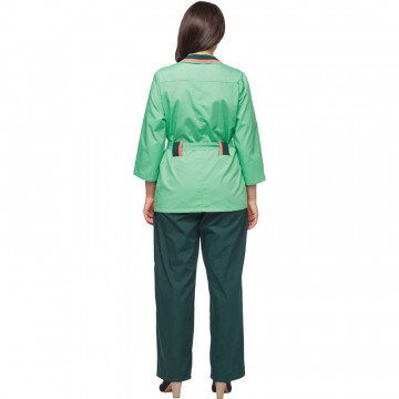 Костюм для горничных и уборщиц у04-КБР салатов/зел(р.52-54)р.158-164