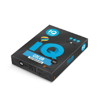 Бумага цветная IQ COLOR (А4,80г,black-черный) пачка 500л.